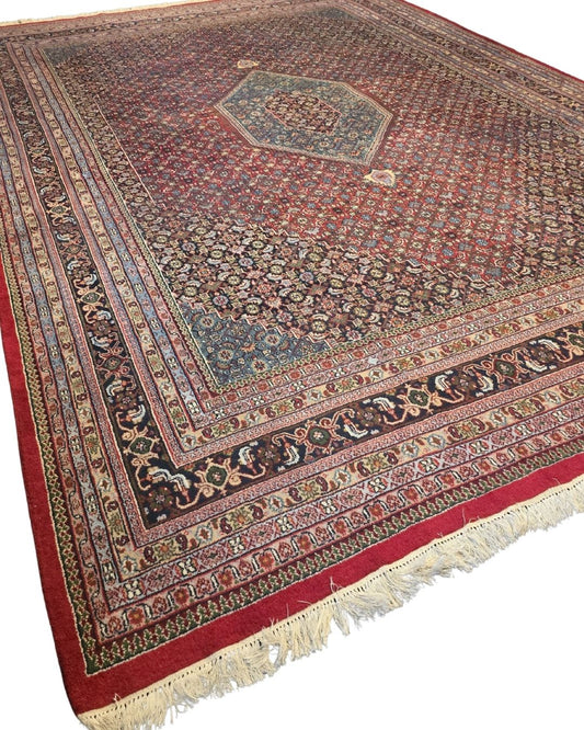 Groot Perzisch tapijt Bidjar 400x300 wollen vloerkleed handgeknoopt