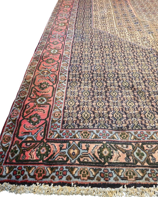 Groot perzisch tapijt Senneh 350x250 wollen vloerkleed handgeknoopt Iran