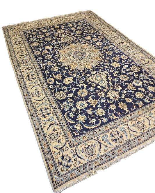 Perzisch tapijt Nain 300x200 wollen vloerkleed handgeknoopt Iran