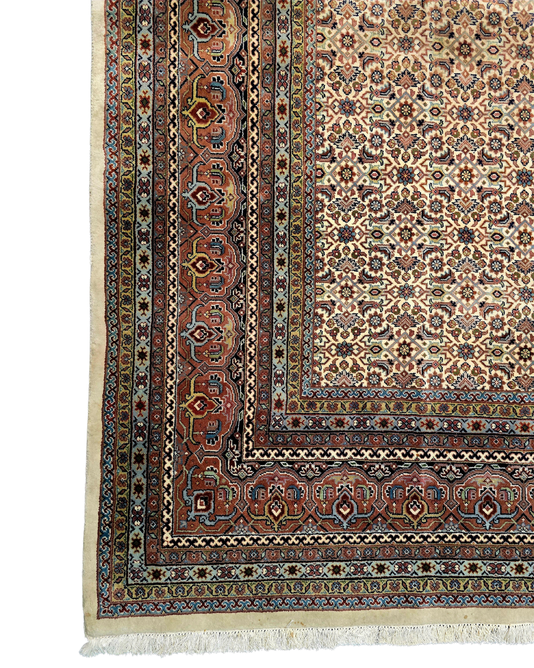 Groot Perzisch tapijt Herati 390x300 wollen vloerkleed iran