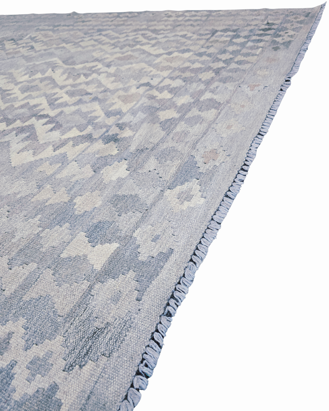 Afgaans Tribal Kelim flatweave 300x200 wollen vloerkleed