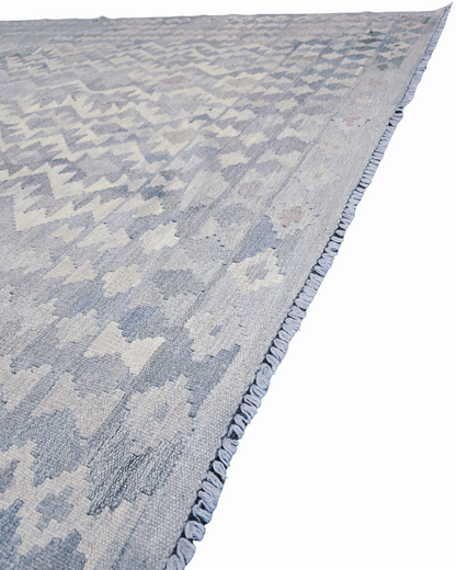 Afgaans Tribal Kelim flatweave 300x200 wollen vloerkleed