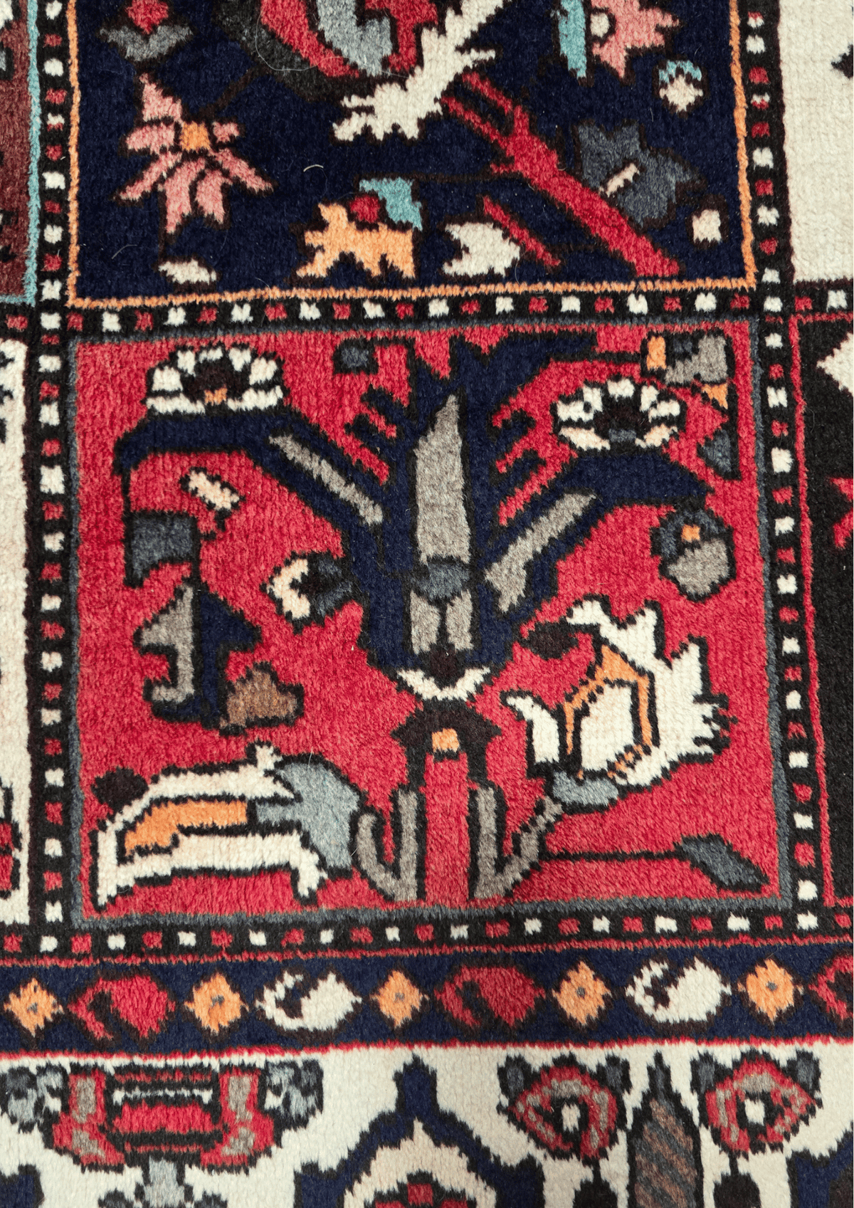 Perzisch tapijt baktihari 300x210 wollen vloerkleed iran