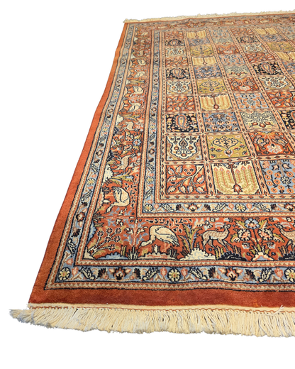 Perzisch tapijt Qom 230x180 wollen vloerkleed handgeknoopt Iran