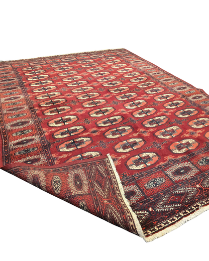 Groot Perzisch tapijt Bokhara 325x245 wollen vloerkleed handgeknoopt Turkmenistan