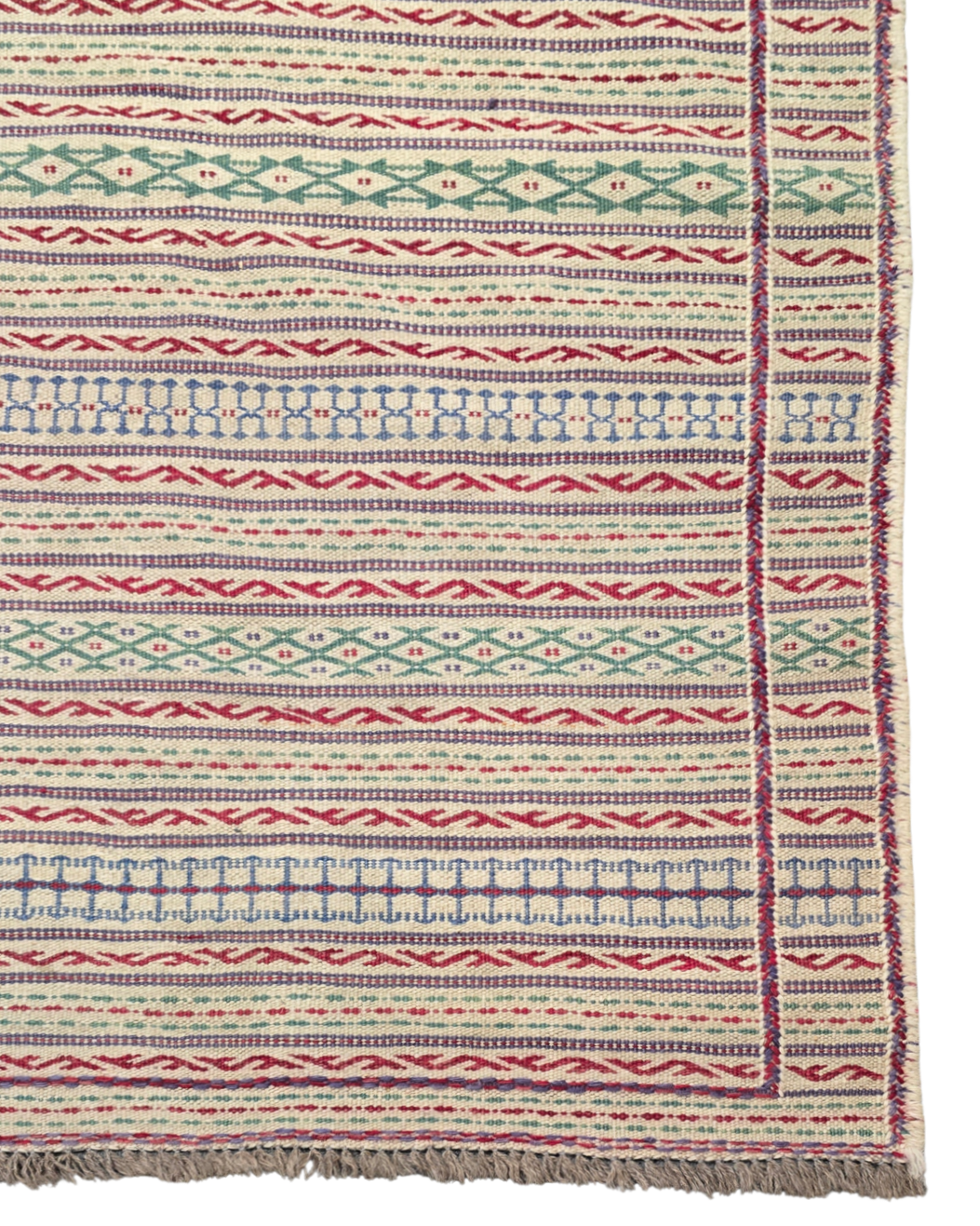 Grote Kelmin Flatweave 300x200 handgeweven wollen vloerkleed