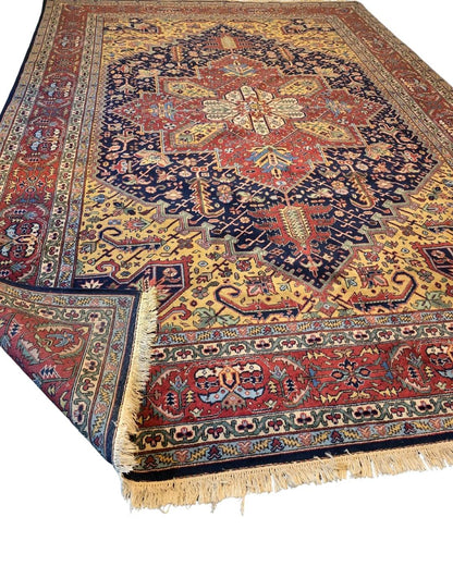 Groot Perzisch Tapijt Heriz 350x250 wollen vloerkleed handgeknoopt