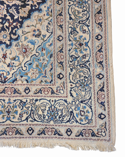 Groot Perzisch tapijt Nain 340x240 wollen vloerkleed Iran handgeknoopt