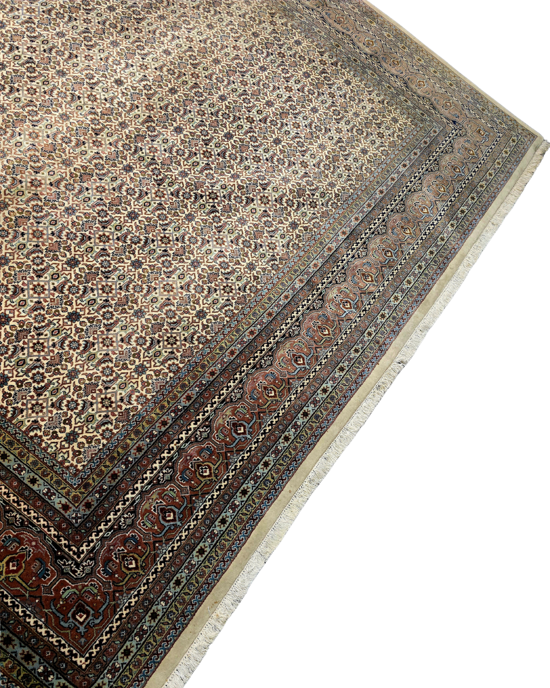 Groot Perzisch tapijt Herati 390x300 wollen vloerkleed iran