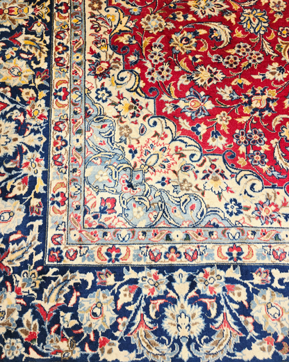 Groot Perzisch tapijt Kashan 400x300 wollen vloerkleed handgeknoopt Iran