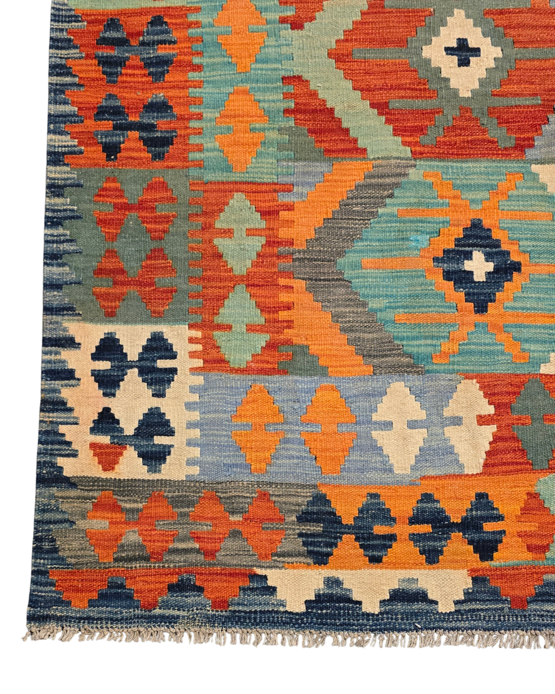 Kelim tapijt Afghan perzisch 298x203 wollen vloerkleed
