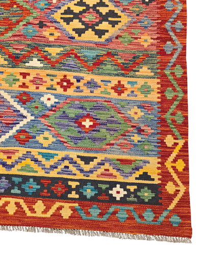 XL Groot Afghan Kelim Tapijt Perzisch 358x255 wollen vloerkleed