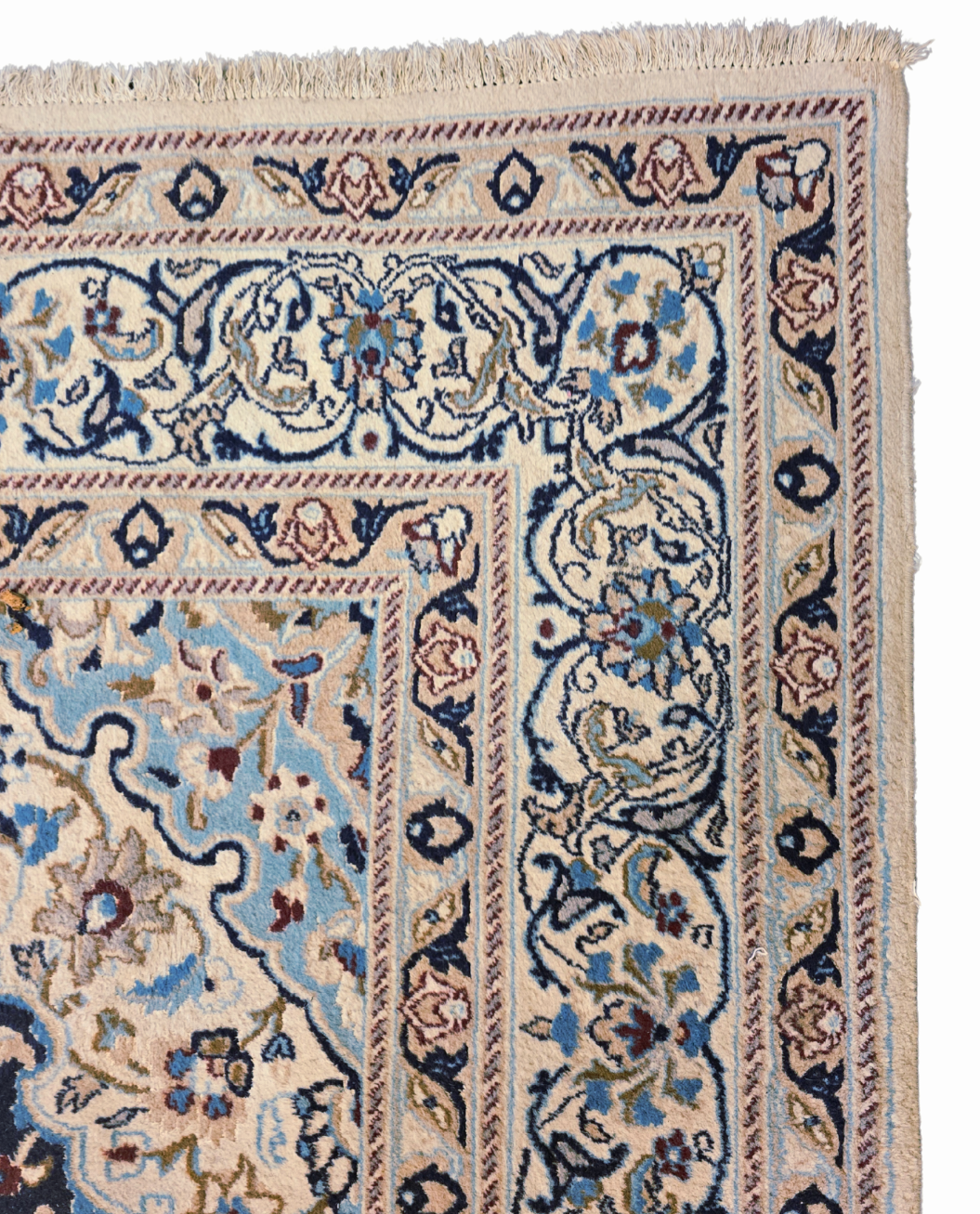 Groot Perzisch tapijt Nain 340x240 wollen vloerkleed Iran handgeknoopt