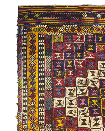 Ttribal Kelim Jijim cicim Tribal 290x185 wollen vloerkleed handgeknoopt Turkije