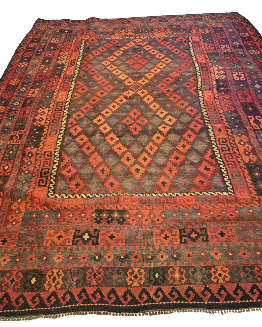 Tribal Kelim afganistan 310x250 wollen vloerkleed handgeknoopt