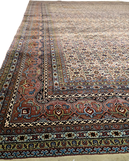 Groot Perzisch tapijt Herati 390x300 wollen vloerkleed iran