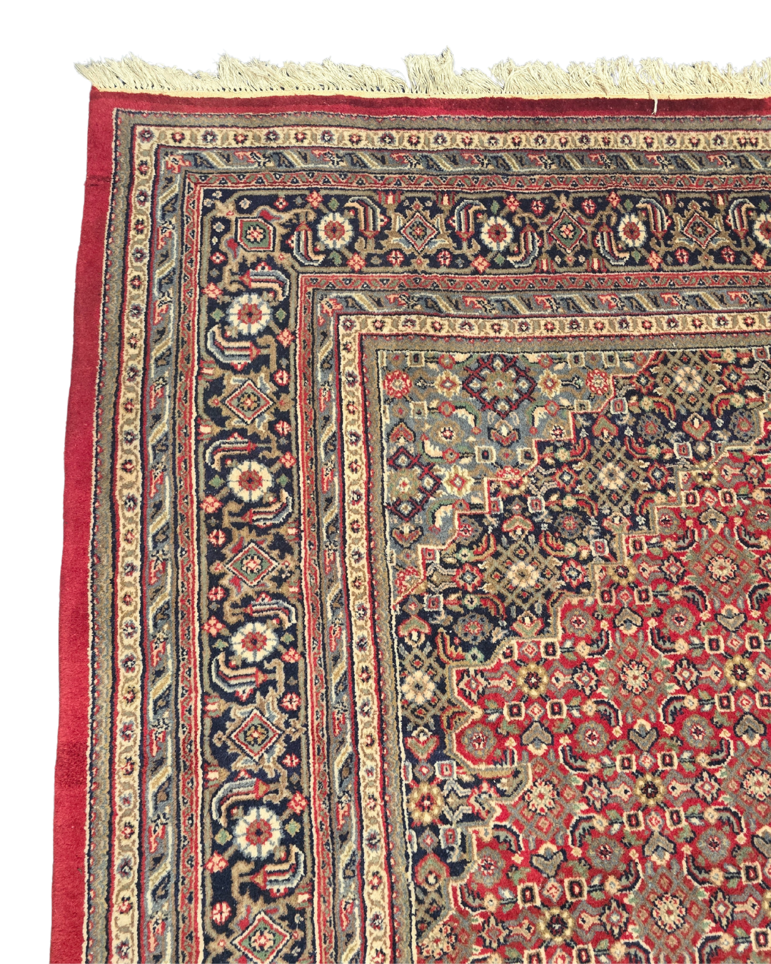 Groot Perzisch tapijt Bidjar 370x255 wollen vloerkleed handgeknoopt