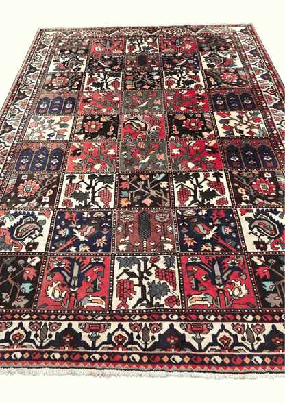 Perzisch tapijt baktihari 300x210 wollen vloerkleed iran