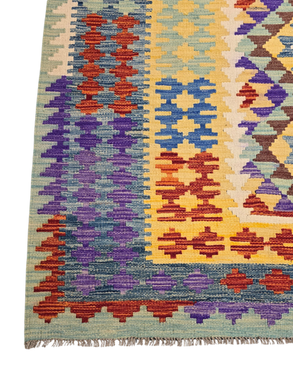 Kelim tapijt Afghan perzisch 299x212 wollen vloerkleed