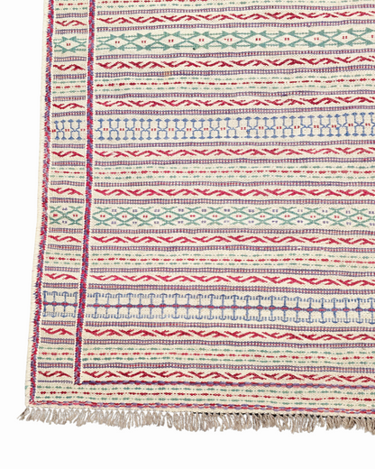 Grote Kelmin Flatweave 300x200 handgeweven wollen vloerkleed