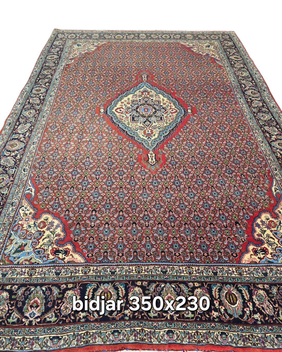 Groot Perzisch tapijt Bidjar 350x230 wollen vloerkleed handgeknoopt Iran