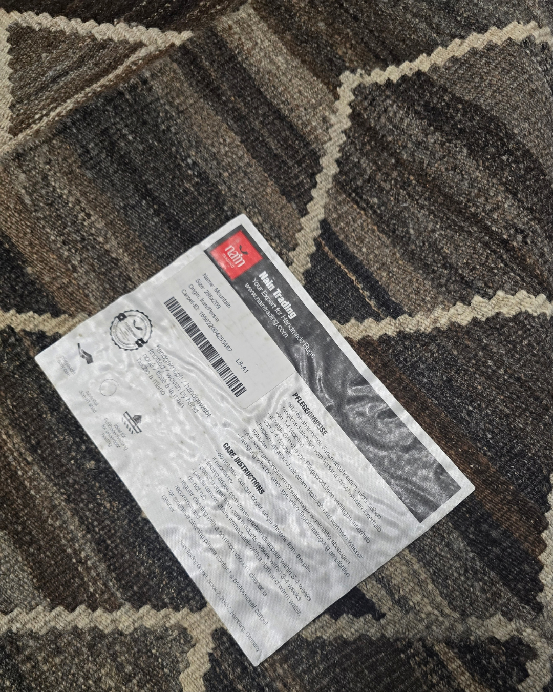 Kelim Kilim flatweave 285x200 Iran wollen vloerkleed