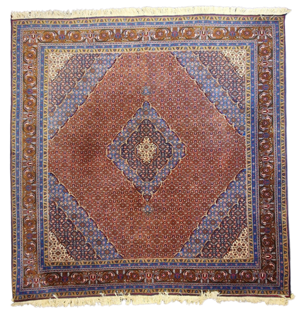 Perzisch tapijt Bidjar 255x250 wollen vloerkleed Iran Handgeknoopt