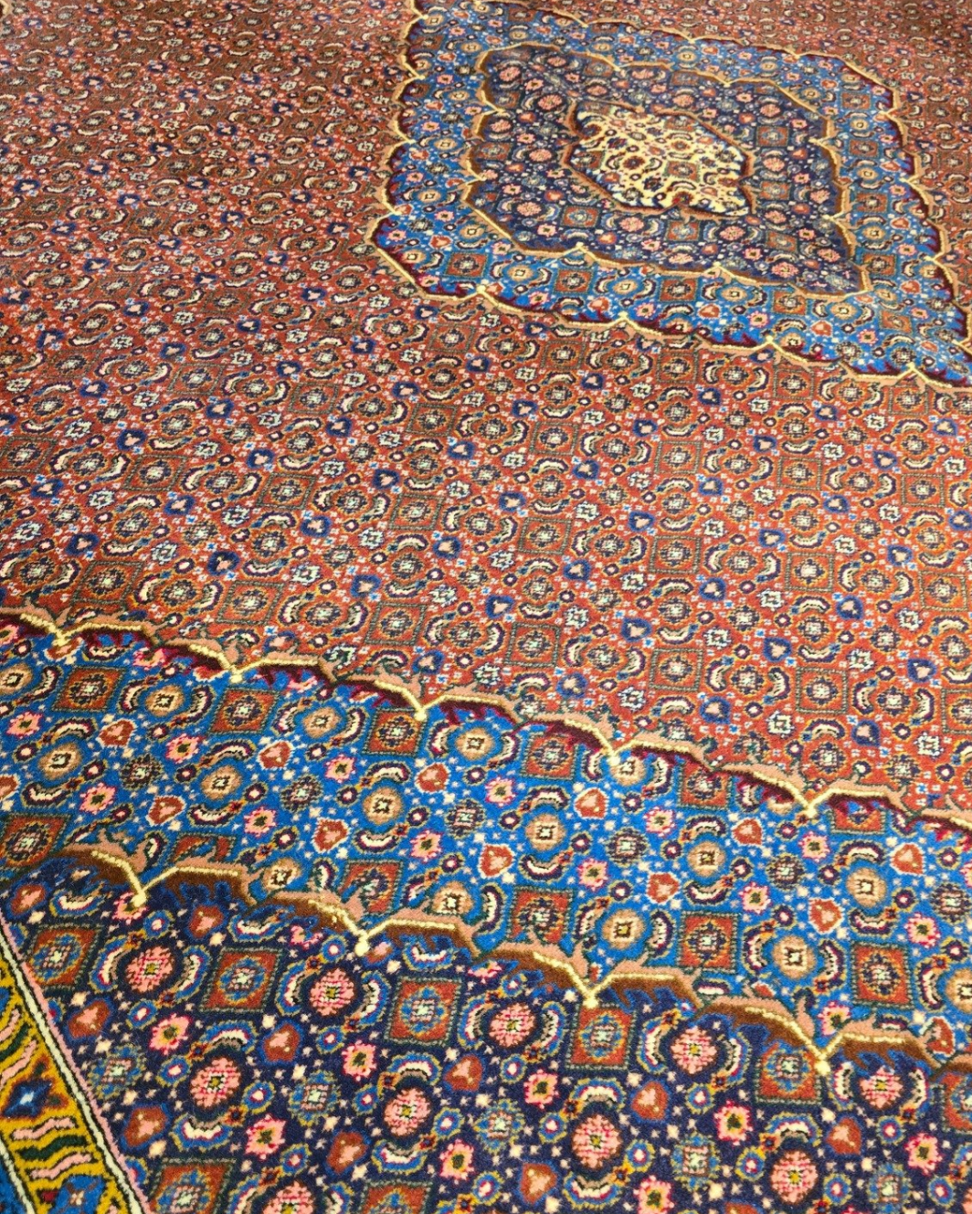 Perzisch tapijt Bidjar 255x250 wollen vloerkleed Iran Handgeknoopt