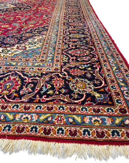Groot Perzisch tapijt Kashan 400x300 wollen vloerkleed iran handgeknoopt