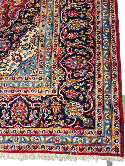 Groot Perzisch tapijt Kashan 400x300 wollen vloerkleed iran handgeknoopt
