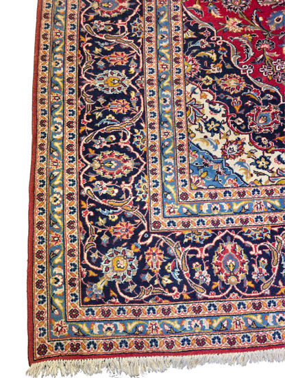 Groot Perzisch tapijt Kashan 400x300 wollen vloerkleed iran handgeknoopt