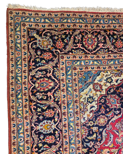 Groot Perzisch tapijt Kashan 400x300 wollen vloerkleed iran handgeknoopt