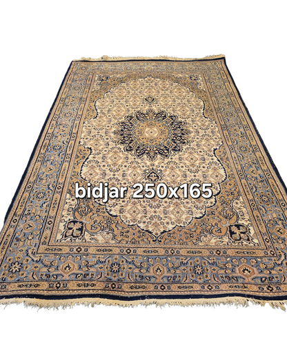 Perzisch tapijt Bidjar 250x165 wollen vloerkleed handgeknoopt