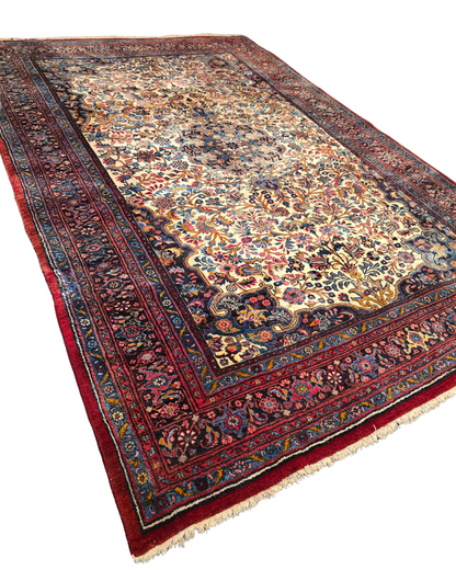 groot Perzisch tapijt mashad 320x220 wollen vloerkleed handgeknoopt Iran