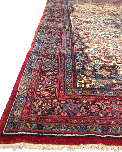 groot Perzisch tapijt mashad 320x220 wollen vloerkleed handgeknoopt Iran