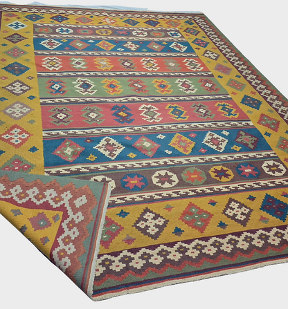 Kelim Afganistan 300x250 wollen vloerkleed handgemaakt