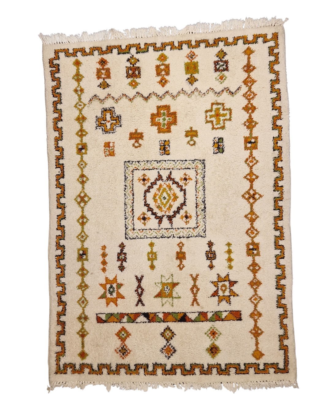 Berber tapijt 240x170 wollen vloerkleed handgeknoopt Marokko