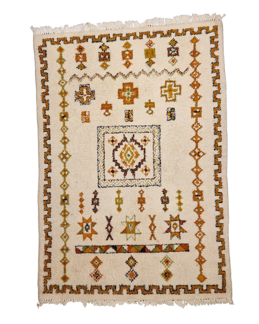 Berber tapijt 240x170 wollen vloerkleed handgeknoopt Marokko