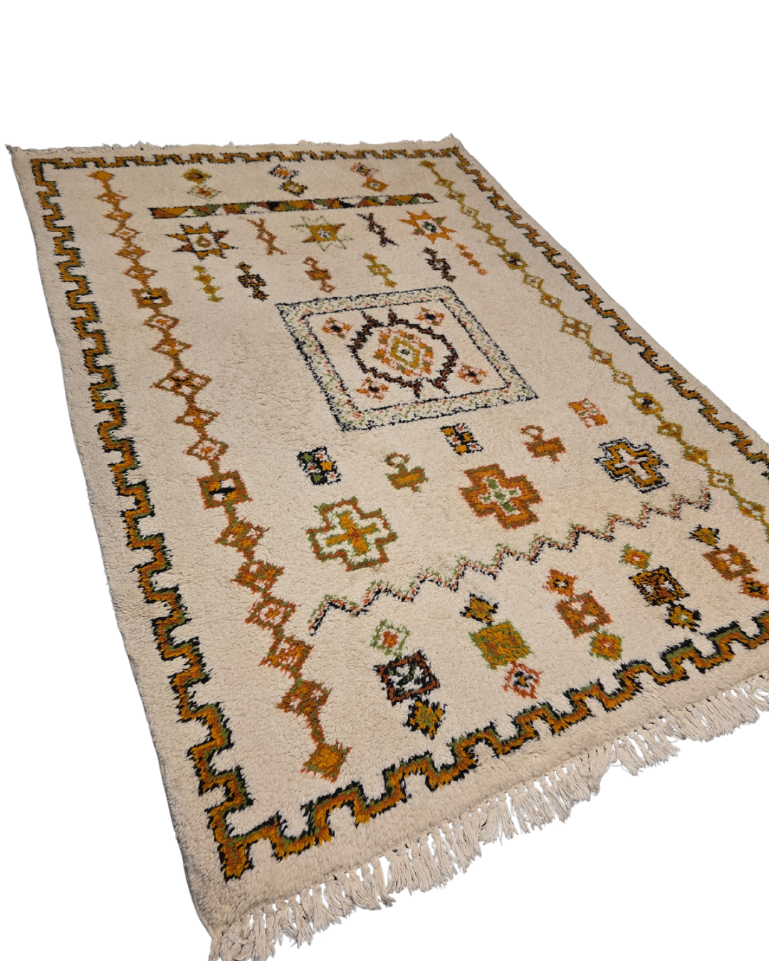 Berber tapijt 240x170 wollen vloerkleed handgeknoopt Marokko