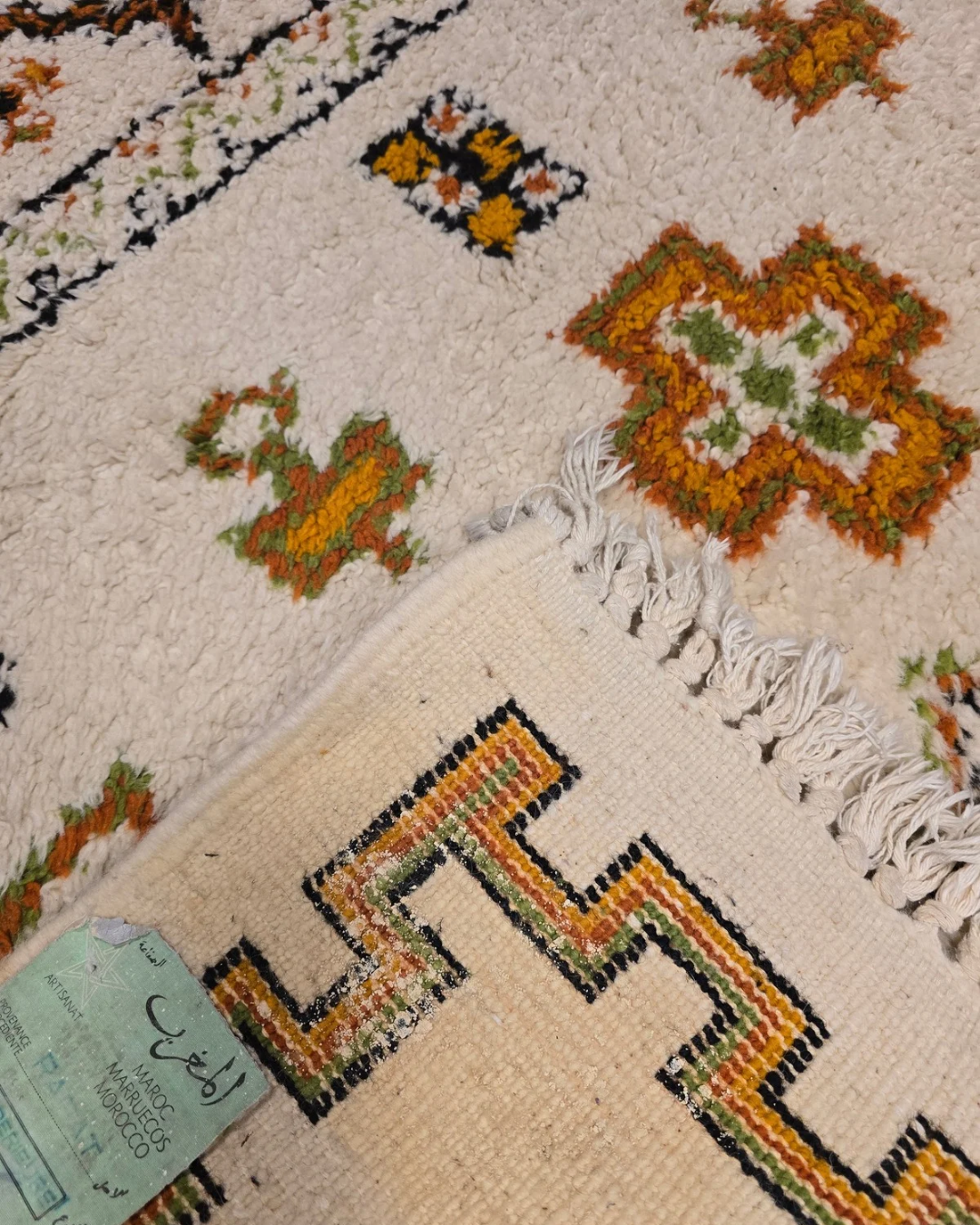 Berber tapijt 240x170 wollen vloerkleed handgeknoopt Marokko