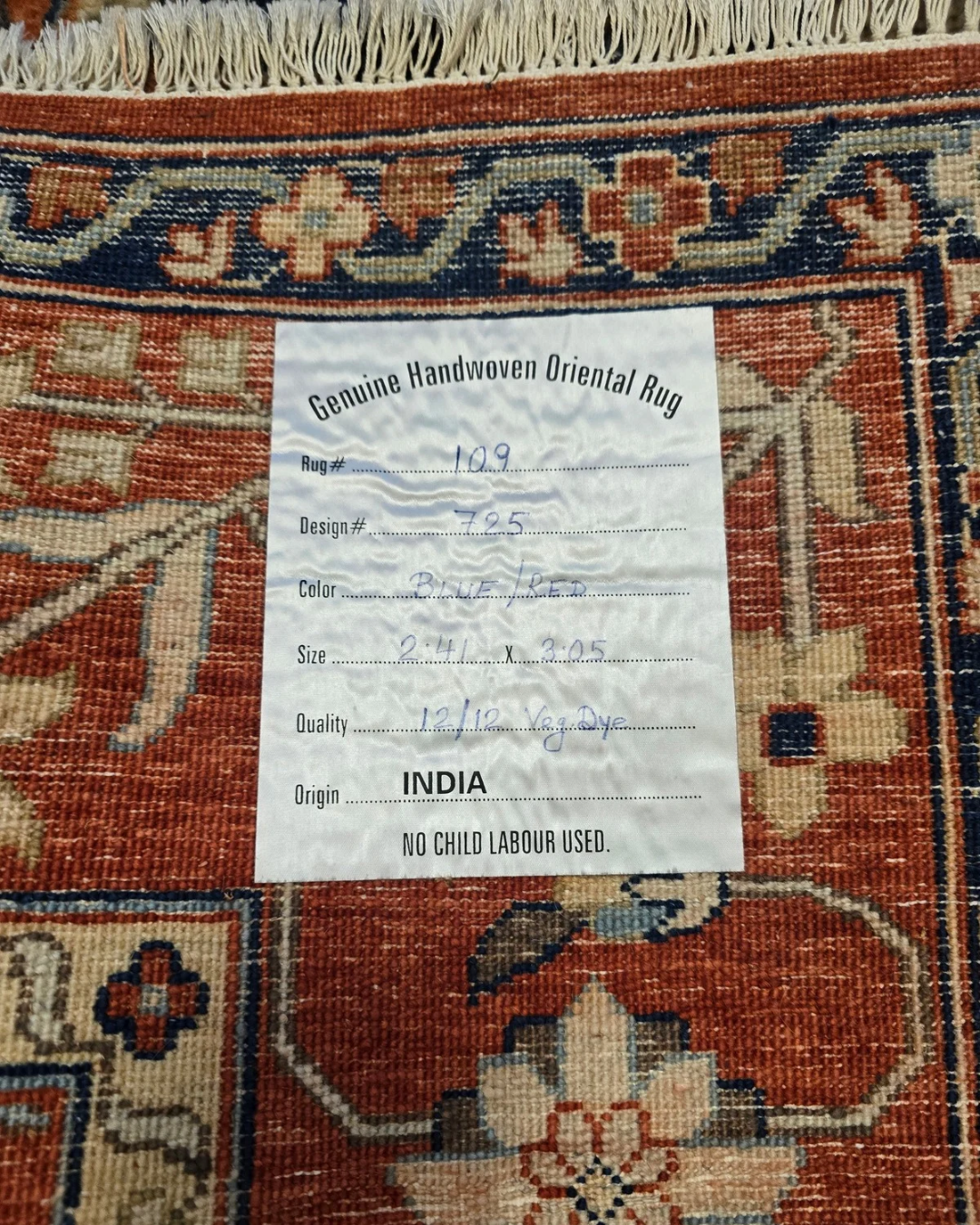 Groot Perzisch tapijt Kazak 241x305 wollen vloerkleed handgeknoopt