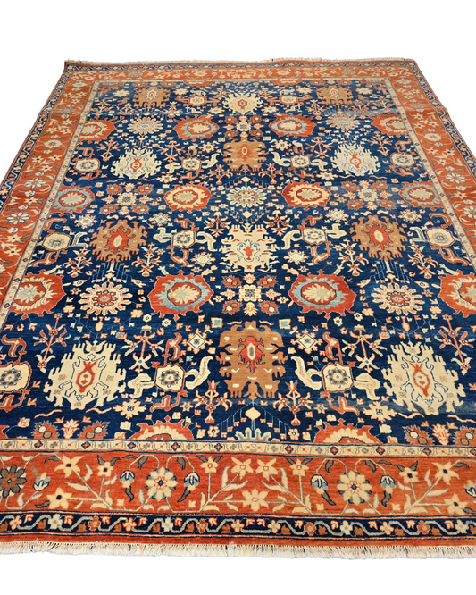 Groot Perzisch tapijt Kazak 241x305 wollen vloerkleed handgeknoopt