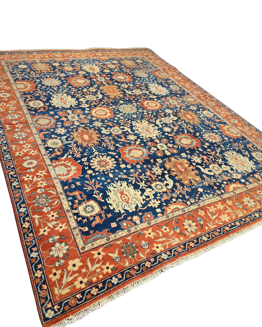 Groot Perzisch tapijt Kazak 241x305 wollen vloerkleed handgeknoopt