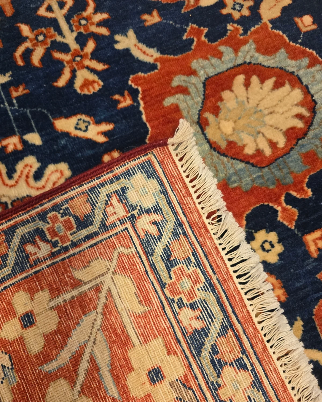 Groot Perzisch tapijt Kazak 241x305 wollen vloerkleed handgeknoopt