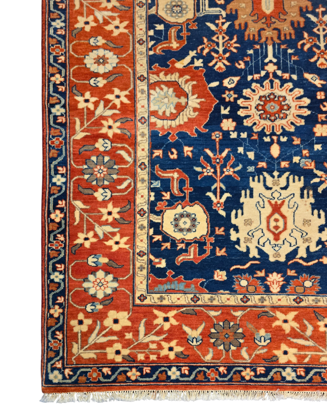 Groot Perzisch tapijt Kazak 241x305 wollen vloerkleed handgeknoopt