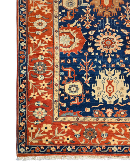 Groot Perzisch tapijt Kazak 241x305 wollen vloerkleed handgeknoopt
