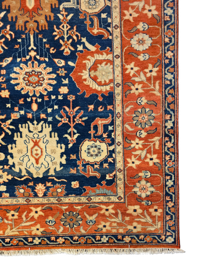 Groot Perzisch tapijt Kazak 241x305 wollen vloerkleed handgeknoopt