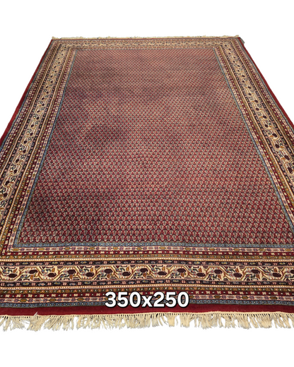 Groot Perzisch tapijt Mir 350x250 wollen vloerkleed handgeknoopt