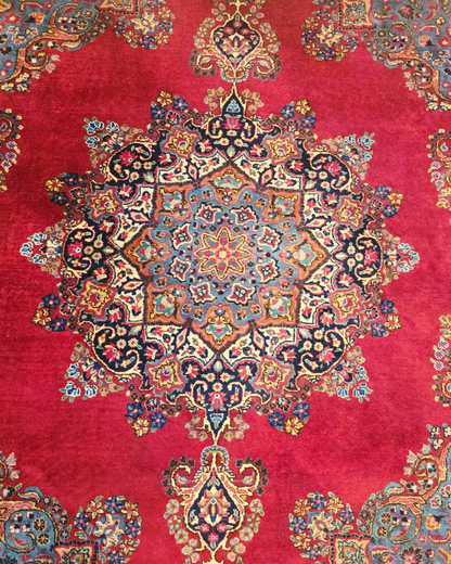 Groot Perzischt tapijt 340x240 wollen vloerkleed handgeknoopt iran