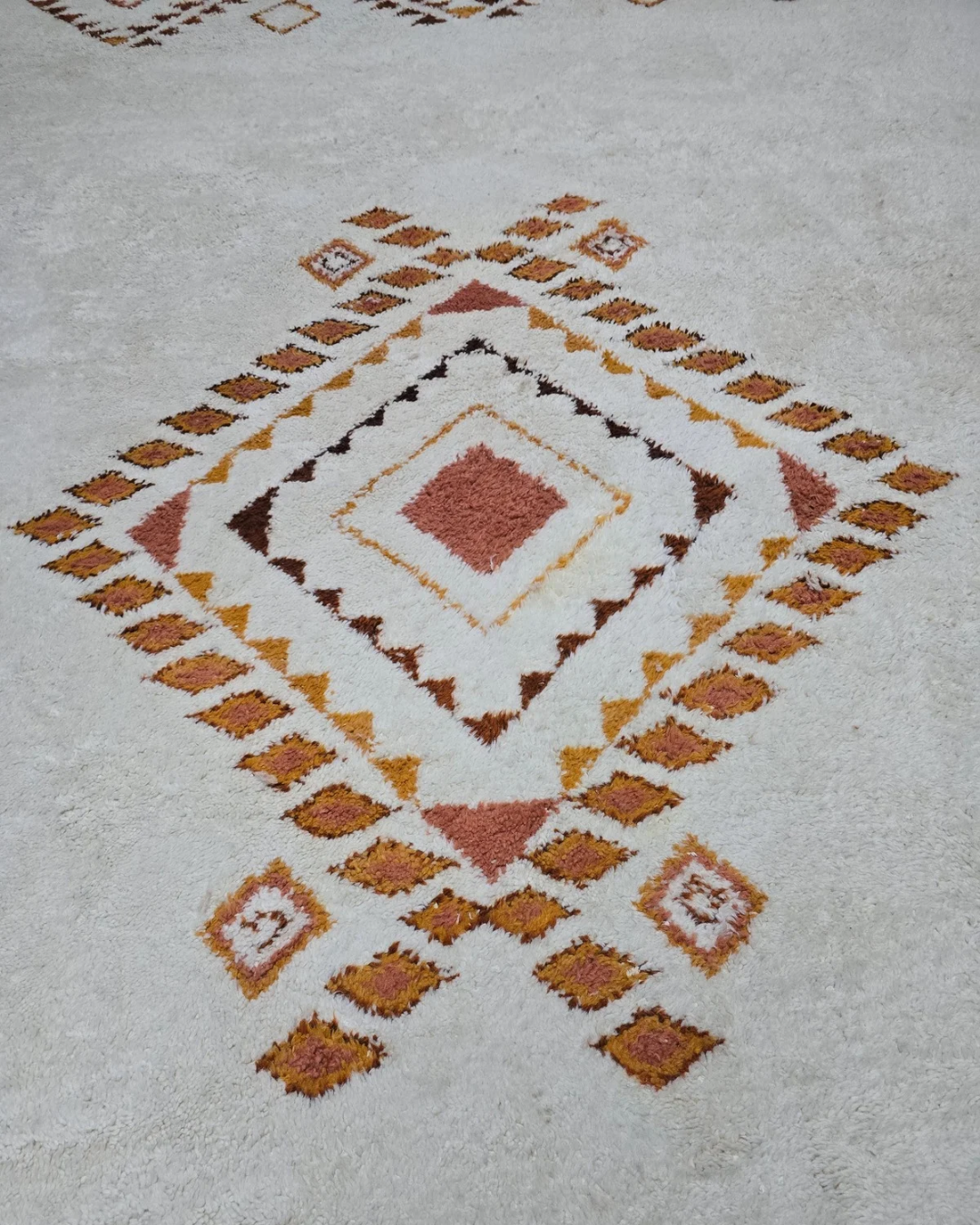 Groot Marokkaans Berber tapijt wollen vloerkleed handgeknoopt Perzisch tapijt